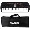 Casio SA-81 Tastiera Portatile a 44 Tasti, Nera/Grigio Chiaro, con Borsa da Trasporto Nera
