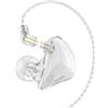BASN Bmaster - Cuffie intrauricolari per monitor, driver ibrido 1BA+2DD, con isolamento acustico, adatte per live stage, performance musicali (bianco)
