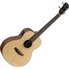 Shaman ABM4-50E-NT Basso Acustico 4 Corde - basso short-scale compatto con pickup integrato, elettronica piezo e accordatore incorporato, corpo in mogano e abete, ideale per palco e casa - naturale