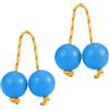 Vibhgtf Shaker africano ritmo, shaker africano come bendaggio - Kashaka Shaker Ball strumento sonaglio palla ritmica da 2 paia, strumenti a percussione a mano per feste, matrimoni, spettacoli, sho