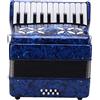 XUXHOU Fisarmonica a 22 Tasti, 8 Bassi, Strumento Musicale in Celluloide, Giocattolo per Spettacoli Home Stage, Eccellente qualità del Suono, Design Standard, Prestazioni Semplici e Flessibili,