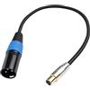 Amagogo Cavo Adattatore Audio Stereo Da 4,5 Mm MINI XLR Femmina a XLR Maschio Mini Jack, 1M