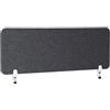 Danieli - Pannelli Fonoassorbenti da Scrivania 140x45 cm. Divisori da Scrivania per Assorbire Rumori Interni. Pannelli Divisori Ideali per Comfort Acustico in Uffici, Open Space, Scuole (Antracite)