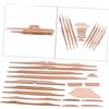 ibasenice 17pezzi Kit Di Rinforzo in Legno Di Abete Per Chitarra Acustica Accessori Fai Da Te Per Liutai Parti Di Chitarra Superficie Liscia Lavorazione Squisita