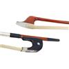 YoungMonic Arco per contrabbasso 1/2 stile tedesco in legno di ebano ebano naturale Mongolia Bow Hair ben bilanciato