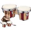 Generic Drum bongo per bambini, bongos di legno - strumento percussione 'istruzione 6 pollici e 7 principianti adulti strumenti a educativa