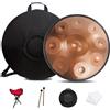 LXHGVKHJ Steel Handpan Drum, 55cm Hand Pan Drum a 432Hz/440Hz con Tripode, Strumento di Percussione Drum da 9/10/ 12 Note per l'Educazione Musicale, l'Intrattenimento, la Meditazione e i Regali Zen (Size : 4