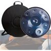 LXHGVKHJ Strumento Handpan Drum da 432Hz/440Hz, Steel Tongue Drum da 9/10/ 12 Note con Tripode, Battenti e Borsa per il Trasporto, Hand Pan Drum da 55cm per la Guarigione del Suono, la Meditazione o lo Yoga (