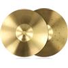 Hasaller Piatti per Batteria Professionali Ad Alte Prestazioni - 8 e 10 Percussioni Splash Crash Hi Hat in Ottone (20,3 cm)