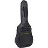 Accessotech - Custodia imbottita per chitarra acustica e classica di dimensioni standard, Nero