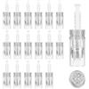 LOPHE Microneedling, 18 Pezzi Micro Aghi Penna Derma Micro Needling, Microneedle Nano Aghi con Regolabili a Baionetta(12pin)