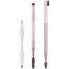Real Techniques Set per modellare le sopracciglia, spoolie, pennelli per sopracciglia, pinzette, strumenti per sopracciglia a doppia estremità, soffici sopracciglia, set da 3 pezzi