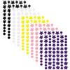 Gosknor 600 Pz Cerotti per Brufoli, 240 Copri Brufoli Rotondi Viso 240 Piccoli Cerotti l'Acne a Forma di Stella e 120 Grandi Patch l'Acne a Forma di Stella per Feste Trucco (5 Colori)
