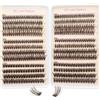 KEYRI 456 Pezzi Faux Cils Individuel Kit Extension Cils DIY Professionnel Bouquet Cluster Lashes Faux Cils D Curl Mixed Ciuffetti Te Finte Naturali 60D 80D 100D Miscelato (Marrone)