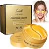 HOSSOM 60 Pcs Maschera Occhi 24K Gold, Patch Occhi Antirughe Donne e Uomini, Patch Occhi Collagene, Riduce Occhiaie, Gonfiori, Borse Sotto gli Occhi e Rughe, Effetto Idratante, Migliora il Contorno Occhi