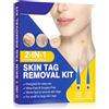 JHAZUN Skin Tag Remover,Set di Efficace e Indolore Della Pelle Delle Talpe,Skin Tag Fibromi Penduli Rimozione,Sicuro e Facile da Rimuovere da Piccole a Grandi