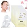 Aohcae 10 mascherine biologiche per collagene con set di pietre Gua Sha, maschera per collagene durante la notte, anti-rughe, coreano e rullo per il viso, quarzo rosa, per la cura della pelle