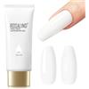 ROSALIND Gel Ricostruzione Unghie, 70ml Bianco Poligel per Unghie UV/LED