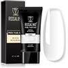 ROSALIND Poly Nail Gel Ricostruzione Unghie 60ml, Trasparente UV Gel Extension Unghie DIY, Poligel Nail Ispessimento Extension Enhancement per Principianti e Salone di Manicure