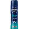 NIVEA MEN Fresh Ocean Deodorante spray senza alluminio (ACH) con protezione 48h, deodorante con formula INIFINIFRESH unica e fresco profumo di mare (150 ml)