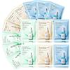 BULSUK Maschera Viso in Tessuto 15 Pezzi， Set Anti-età con Collagene, Acido Ialuronico e Vitamina C, Maschere Idratanti e Rassodanti per Pelli Mature e Secche, Trattamento Professionale a Casa