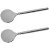 SAFIGLE 2pezzi Cucchiaio per Bellezza in Lega di Zinzo Mini Spatola per Trucco Applicatore per Viso Lozione e Prodotti di Bellezza Strumento di Cura della Riutilizzabile e Portatile