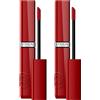 L'Oreal Paris L'Oréal Paris Rossetto Liquido Infaillible Laque Resistence 550 Noir Cherry Effetto Laccato e Brillante Tenuta 16h No Transfer con Squalano - 2 Rossetti