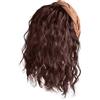 QUEENYARD Parrucca riccia con fascia per capelli, capelli ricci in fibra sintetica, dall'aspetto naturale, extension per capelli con cranio alto, con cerchio, acconciatura rapida
