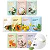 MASK ON PARIS [MASK ON] Maschera viso coreana (20 PACK) - Idratante, Antietà, Lenitivo, Illuminante, Rassodante, Nutriente- Routine completa con ingredienti naturali