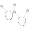 OATIPHO 5pezzi Cerchietto Alieno Per Donne e Ragazze Accessori Cosplay Per Halloween Con Antenne Martiane Fascia Per Festa Tema Spaziale