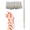 TITA-DONG 50pcs Testa di Levigatura Professionale per Lucidatura delle Unghie, Pratiche Punte per Trapano per Unghie Accessorio per Strumenti per Manicure per Salone di Bellezza Domestico, Testina(XF-1,8 mm)