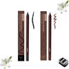 XKrmp 2-in-1 Smudgeproof Eyeliner/Brow Pencil - 24HR Waterproof Sharpening Duo, Crease-Free for Oily Lids, Smudge-Proof Sharpening Pencils for Defined Eyes, No-Touchup Wear (Mixed#14)