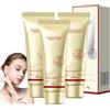 Generico Crema antirughe al collagene e oro, crema al collagene dorato, crema coreana al collagene dorato, crema idratante viso antirughe, rassodante idratante profondo a lunga durata (3 pezzi)