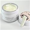 Beauty Space nails - Acrygel per unghie e ricostruzione acrigel dual form, modella acrylgel con slip solution, barattolo 50ml (Ivory)