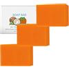 Generico Saponetta al cachi per il corpo, sapone al cachi con controllo degli odori, estratto giapponese, bagno deodorante per donna (3pcs)
