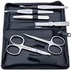 Alpen Secrets Alpen Set manicure art. 6822r con astuccio a colori diversi strumenti in acciaio inossidabile