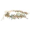 Angoily Corona di Fiori delle Fate Fatta a Mano Pendente a Goccia, Accessorio Versatile in Plastica e Resina a Forma a V per Cosplay e Matrimonio Elegante