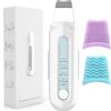 SkyFace Pulizia Viso Ultrasuoni Skin Scrubber con 4 Modalità e Intensità Regolabile, Luce Rossa e Blu Spatola Professionale Punti Neri Rimozione Pulizia Profonda la Viso Peeling e Cura IPX6