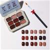 Generico Creamy Colorful Nail Polish Set,Versatile Summer Colors Nine-Square Grid Solid Gel Glue Nail Polish,Long Lasting Solid Palette,For Women&Girls&Friend Diy Home (F#6, Pack of 1)