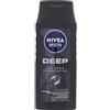 Beiersdorf Nivea Men Deep Shampoo (250 ml), shampoo contro i capelli grassi con carbone attivo, shampoo da uomo rivitalizzante per una sensazione di freschezza duratura