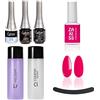 Esthetica ESTROSA KIT COMPLETO SEMIPERMANENTE UNGHIE SMALTO - BASE PRIMER + BASE DEFENCE COAT + LUCIDANTE GLOSS + CLEANSER REMOVER 125ml + omaggio Gel Polish n 16 Copenhagen 10ml