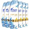 Head & Shoulders Shampoo Antiforfora Suprême Idrata Con Olii di Argan e Cocco, Per cute e capelli idratati e Fino al 100% liberi dalla forfora, 6x225ml