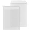 ÖKI Buste trasparenti formato C4, 50 pezzi, con striscia adesiva, 229 x 324 mm, 100 g, bianco trasparente