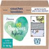 Pampers - Pannolini lavabili Harmony Hybrid per neonati, pannolini lavabili in confezione da 3-1 pezzo