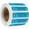 wootile Frigorifero e agitare bene prima di utilizzare adesivi medicinali etichette 1/2 x 1.5 pollici - 500 pezzi Keep Refrigerated Veterinary Labels/Stickers (Shake, 1,3 x 3,8 cm)