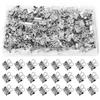 Sxutop 200 Pz Clip per Raccoglitori Clip Fermafogli in Metallo 15mm,Argento | Clip per Fogli di Carta,Mollette Pieghevoli Pinze,Piccole Foldback Binder,Multifunzione Molle,per L'ufficio Scuola e Casa
