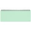 Legami - Planning da Scrivania 13 Mesi, Pastel Mint, Desk Planner Gennaio 2026-Gennaio 2027, Agenda da Tavolo Formato Orizzontale, Spiralata, Una Settimana per Pagina, Rubrica, 27.2 x 10.2, cm
