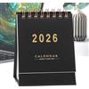 Generico Calendario Da Scrivania 2025-2026 - Calendario Decorativo per Desktop | Accessorio Decorativo Per Appuntamenti Impegni Quotidiani Ufficio Studio Casa Adulti Lavoratori