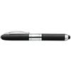 Heri 4321M - Penna a sfera con timbro e penna per touch screen, colore nero