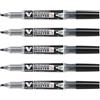PILOT Set di 5 pennarelli V-Board Master S nero Begreen punta extra fine